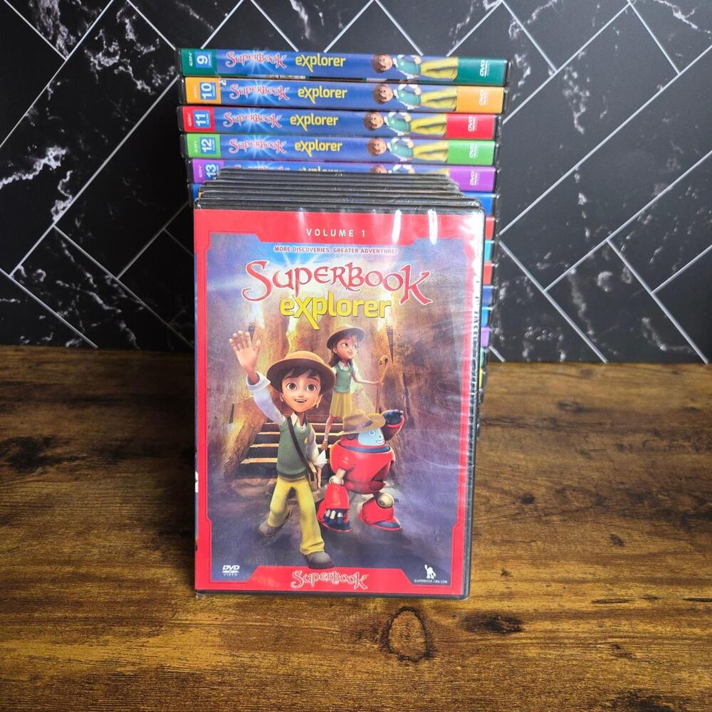 Superbook Explorer DVD Lot 23 Volumes 1-26 CBN Christian Kids NEW SEALED